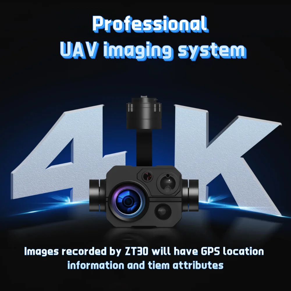 Drone Camera With Gimbal - 2026年新型T30ジンバルカメラ搭載ドローン、高解像度AI光学ポッド＆長距離重負荷最適化EVTOLドローンアクセサリー