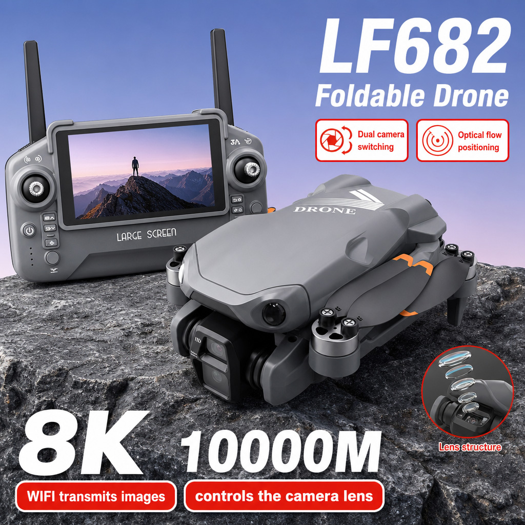 Drone Camera Night Vision - 空撮写真 LF682 ドローン 8K HD デュアルカメラ