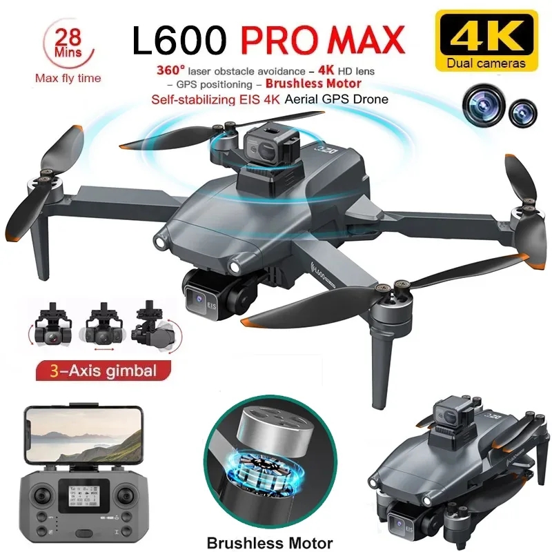 Drone Camera Night Vision - L600 プロマックス GPS ドローンプロフェッショナル 4K 3