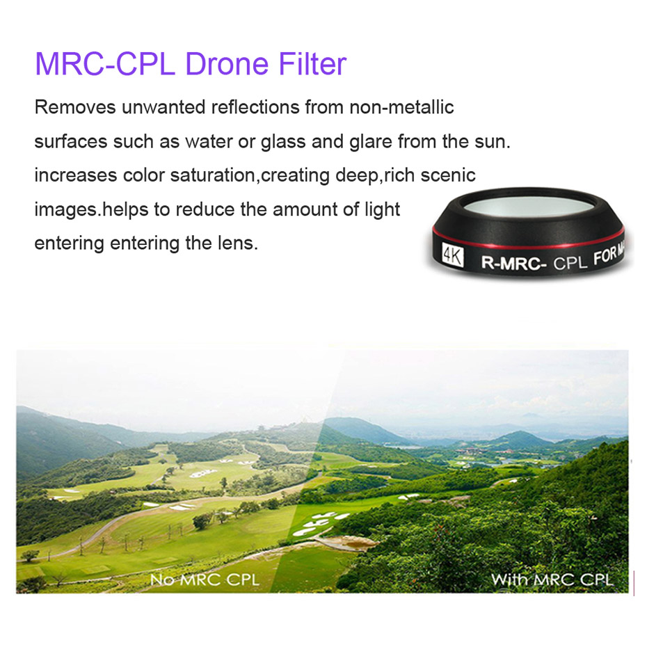 ドローン用mavicプロcpl uvスター中立密度カメラフィ - Drone Camera Filter のレビューと価格