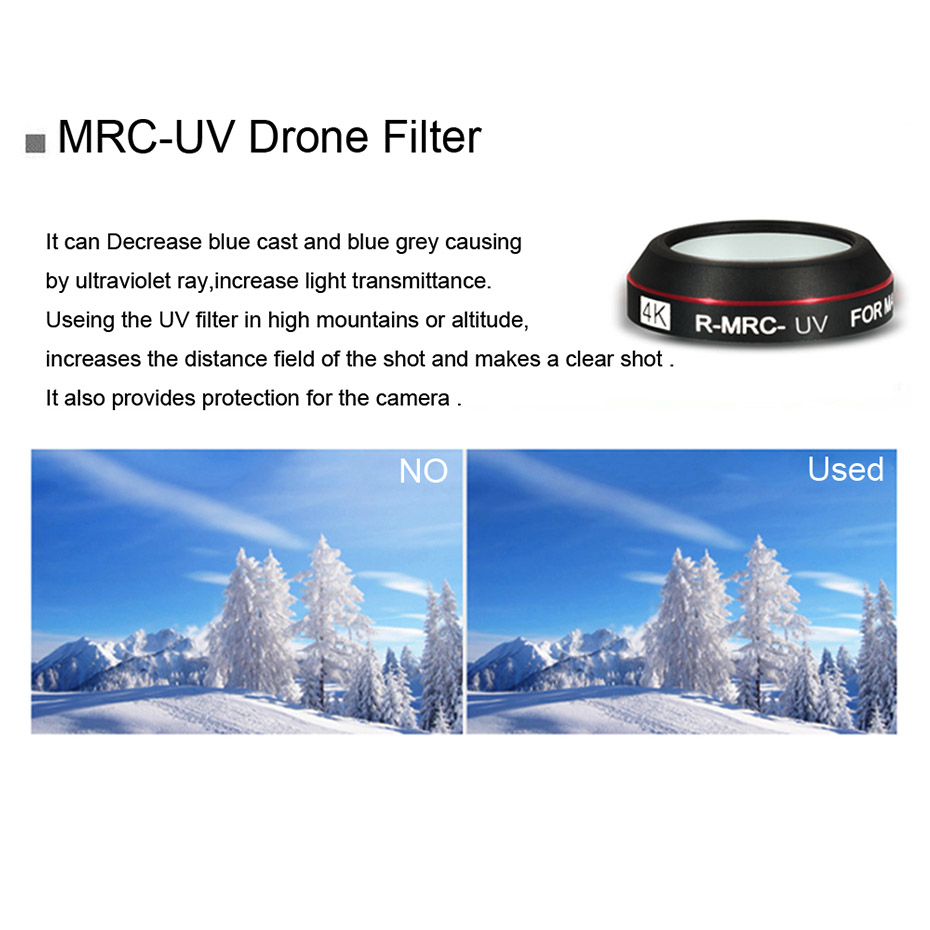 ドローン用mavicプロcpl uvスター中立密度カメラフィ - Drone Camera Filter のレビューと価格