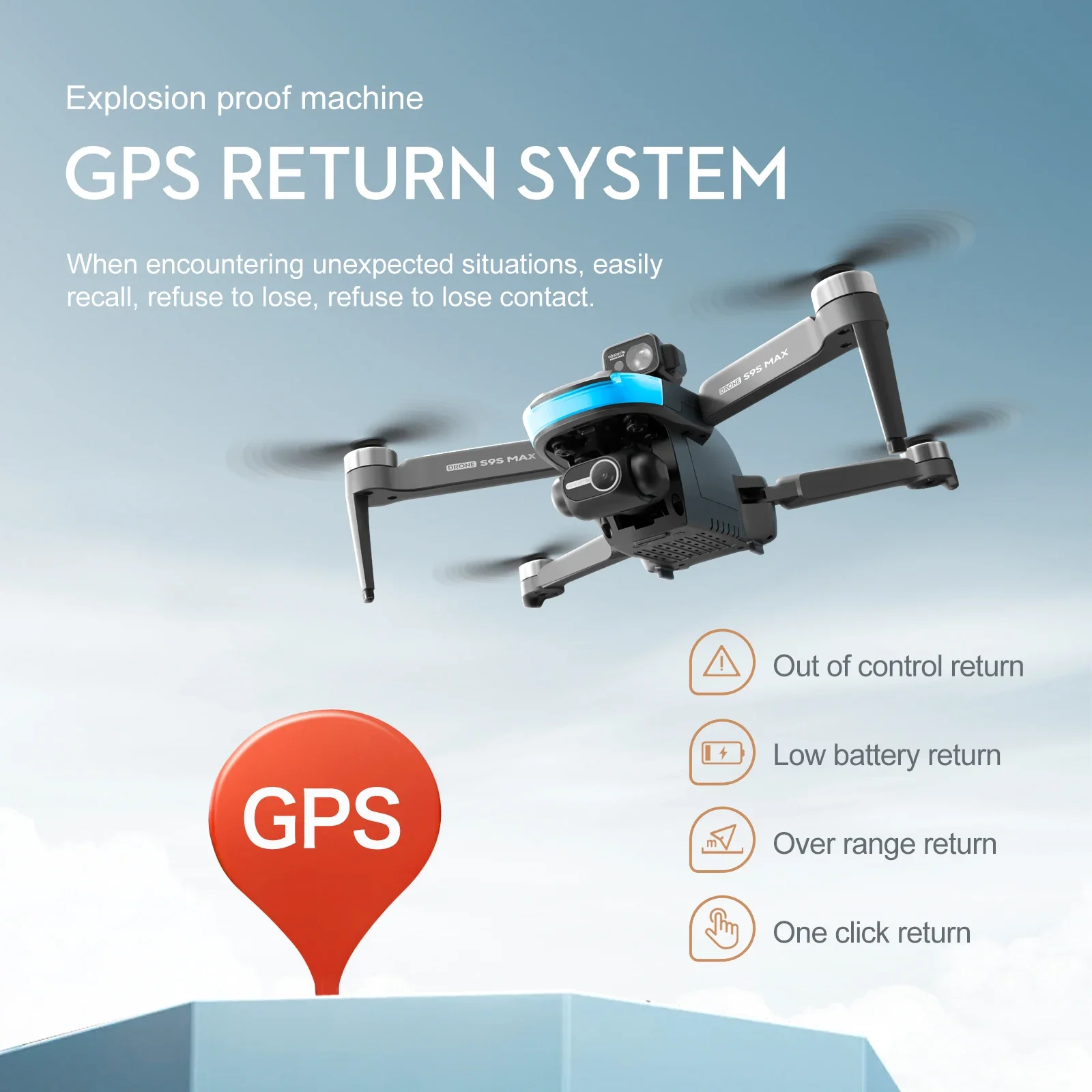 新しい S9S MAX ミニドローン 4K 2 軸 PTZ  - Drone Camera Night Vision のレビューと価格