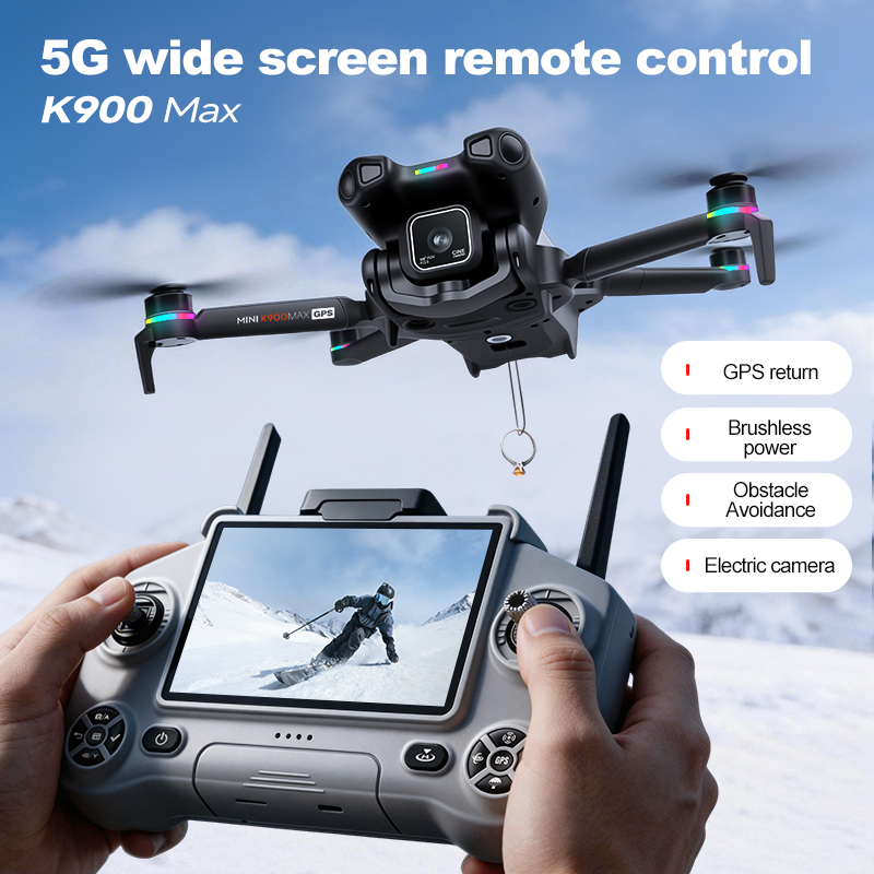 新型K900 MAX GPSドローン、4Kプロフェッショナル - Drone Camera Night Vision のレビューと価格