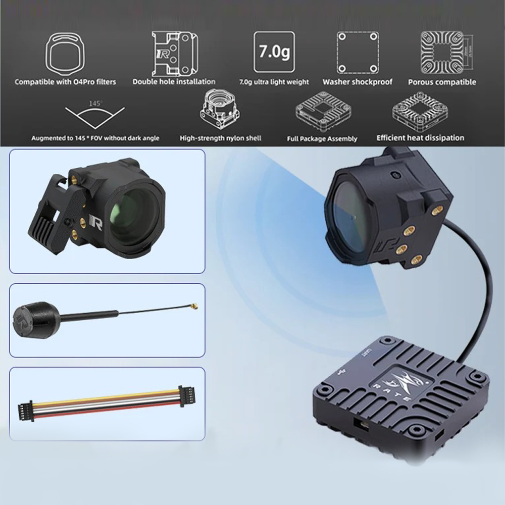 DJI O4 AirカメラFPVドローン用RATE O4 L - Drone Camera Case のレビューと価格