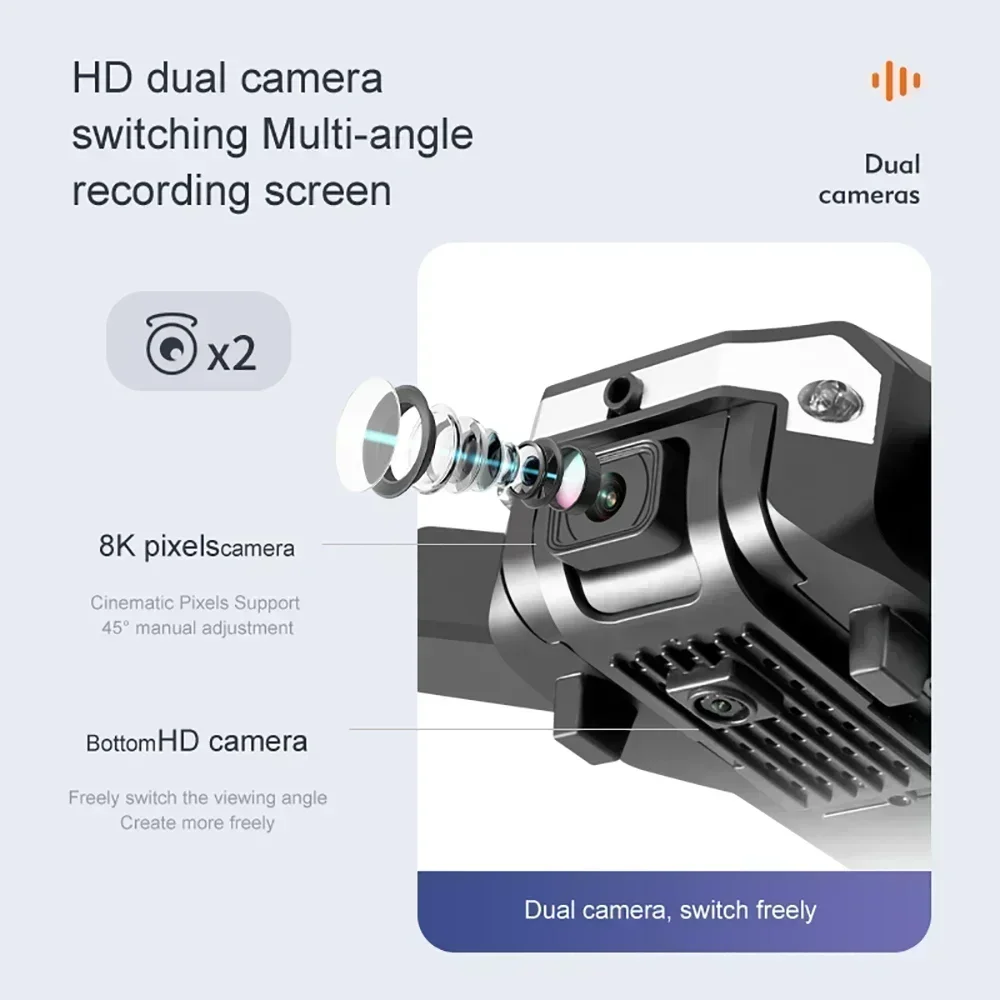 G6 Pro 8Kデュアルカメラドローン、5G GPS 5K - Drone Camera Mount のレビューと価格
