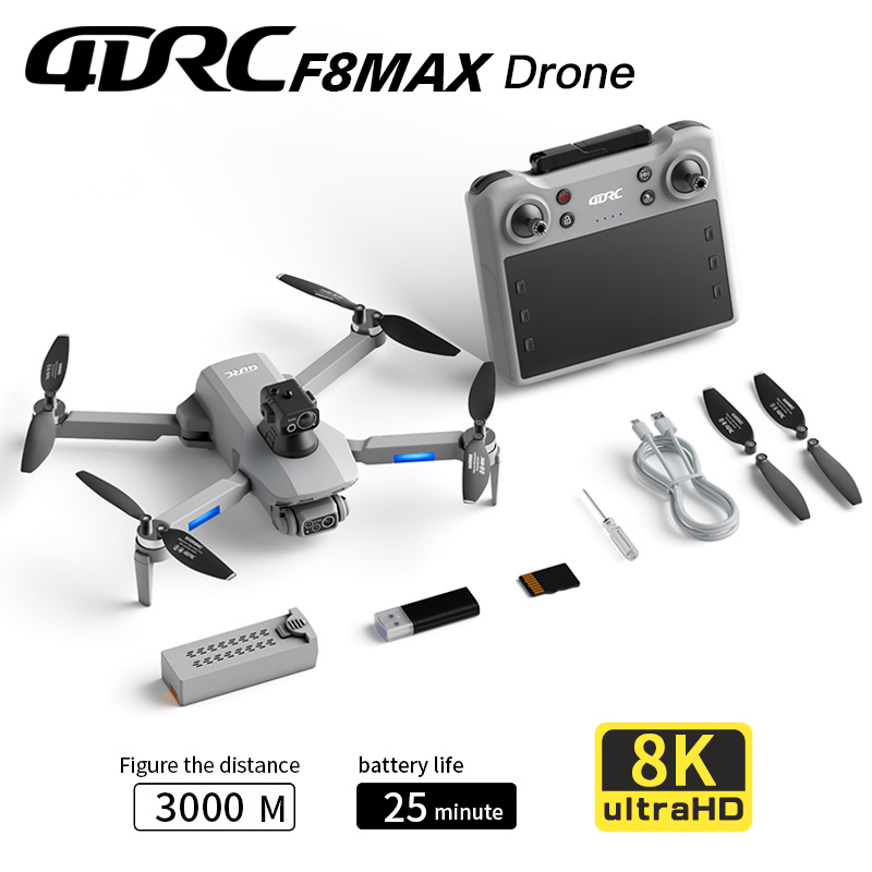 F8 MAX GPSドローン プロフェッショナル 8Kカメラ - Drone Camera Mount のレビューと価格