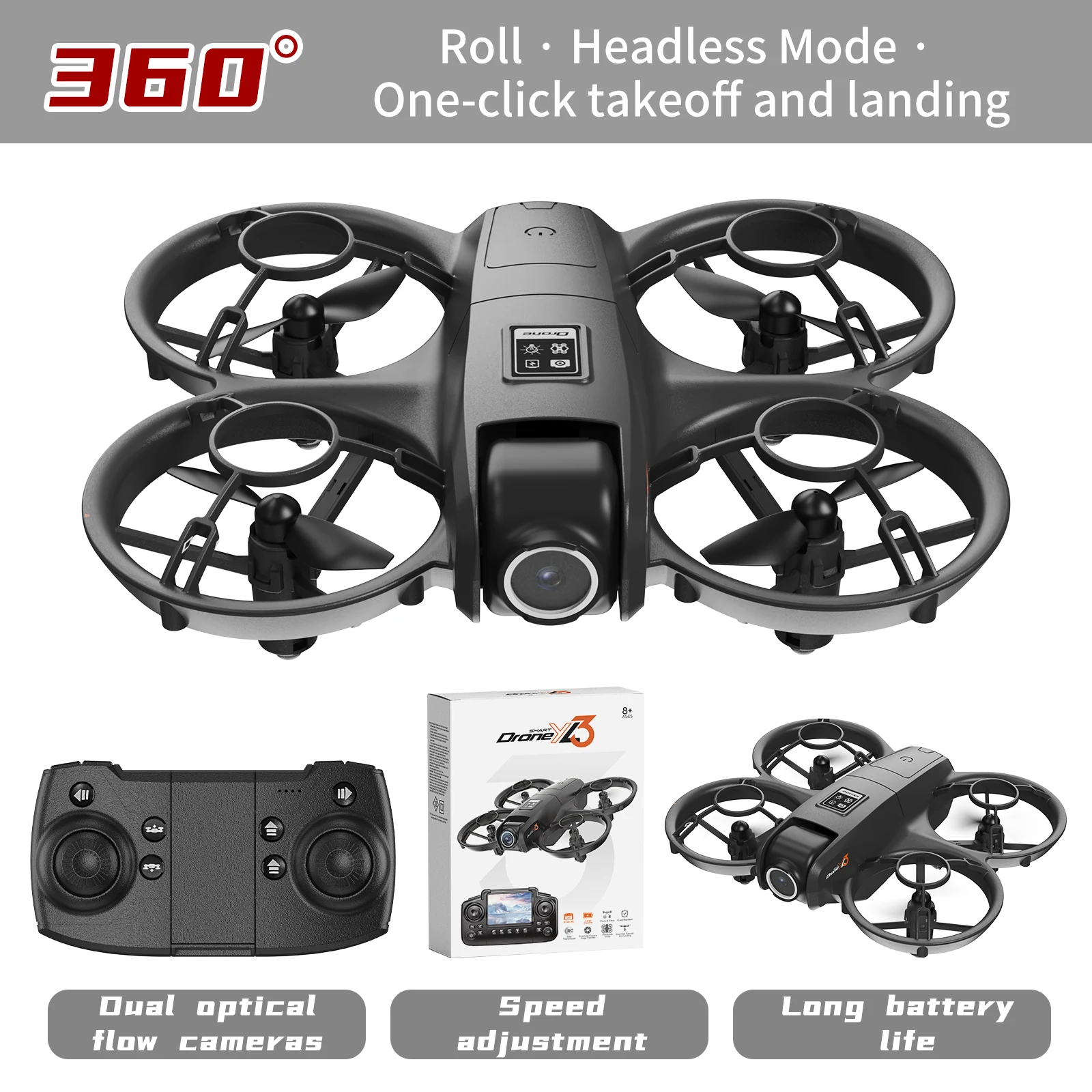 新型YL3 RCドローン 8K 1080P広角デュアルHDカ - Drone Camera Night Vision のレビューと価格